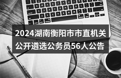 2024湖南衡阳市市直机关公开遴选公务员56人公告 图片