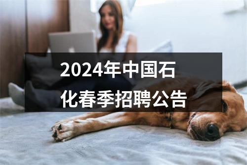 2024年中国石化春季招聘公告 图片